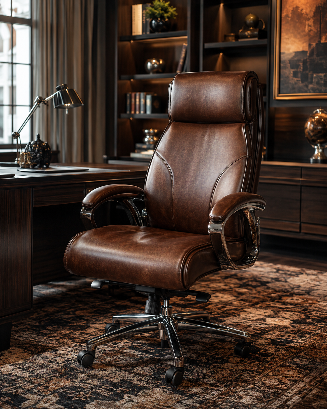 Marcelle Ivory Crown Executive Chair
